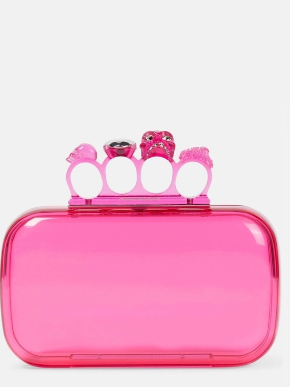 Alexander McQueen Four Ring embellished clutch